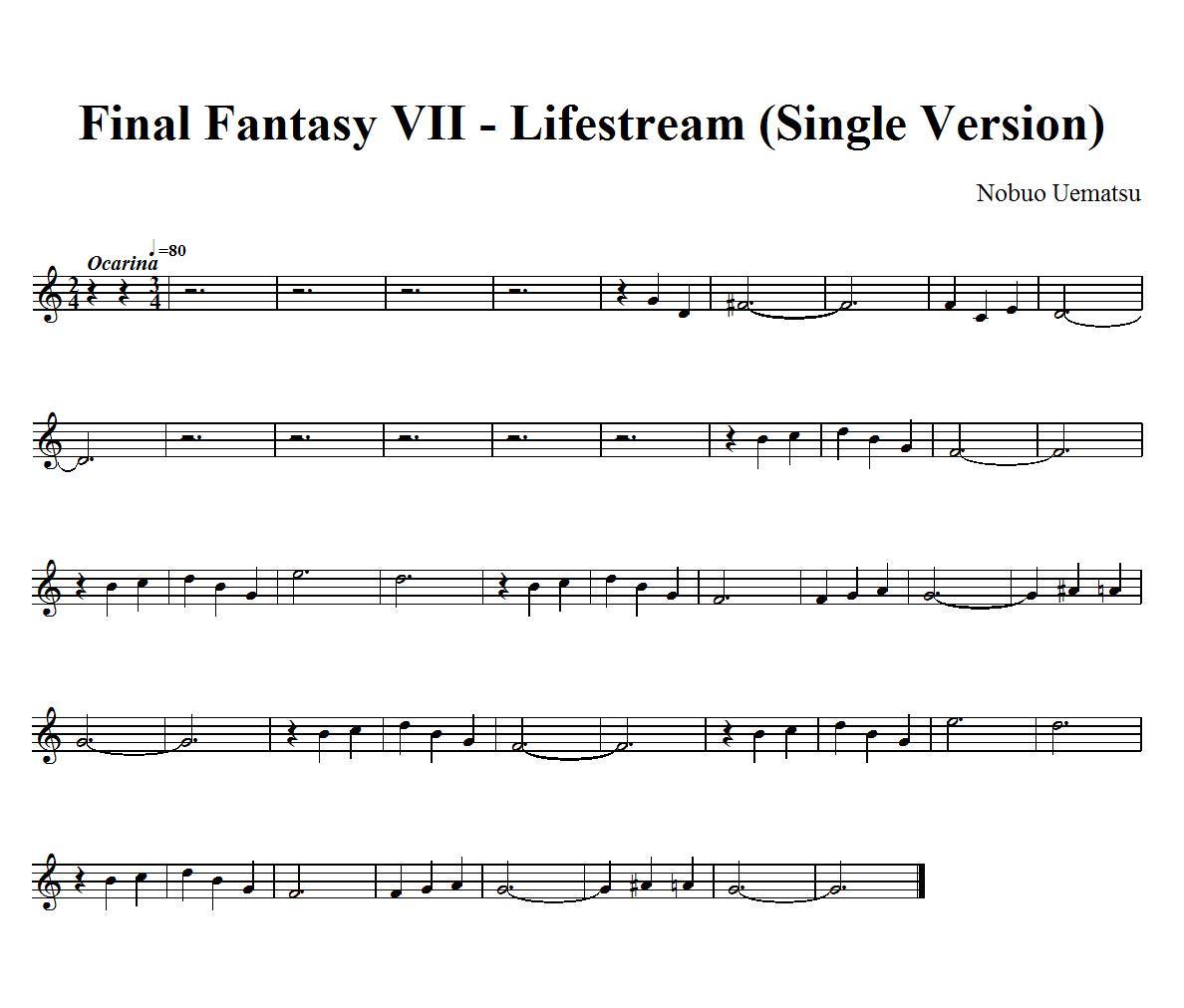 Final Fantasy VII - Lifestream (Single Version).jpg