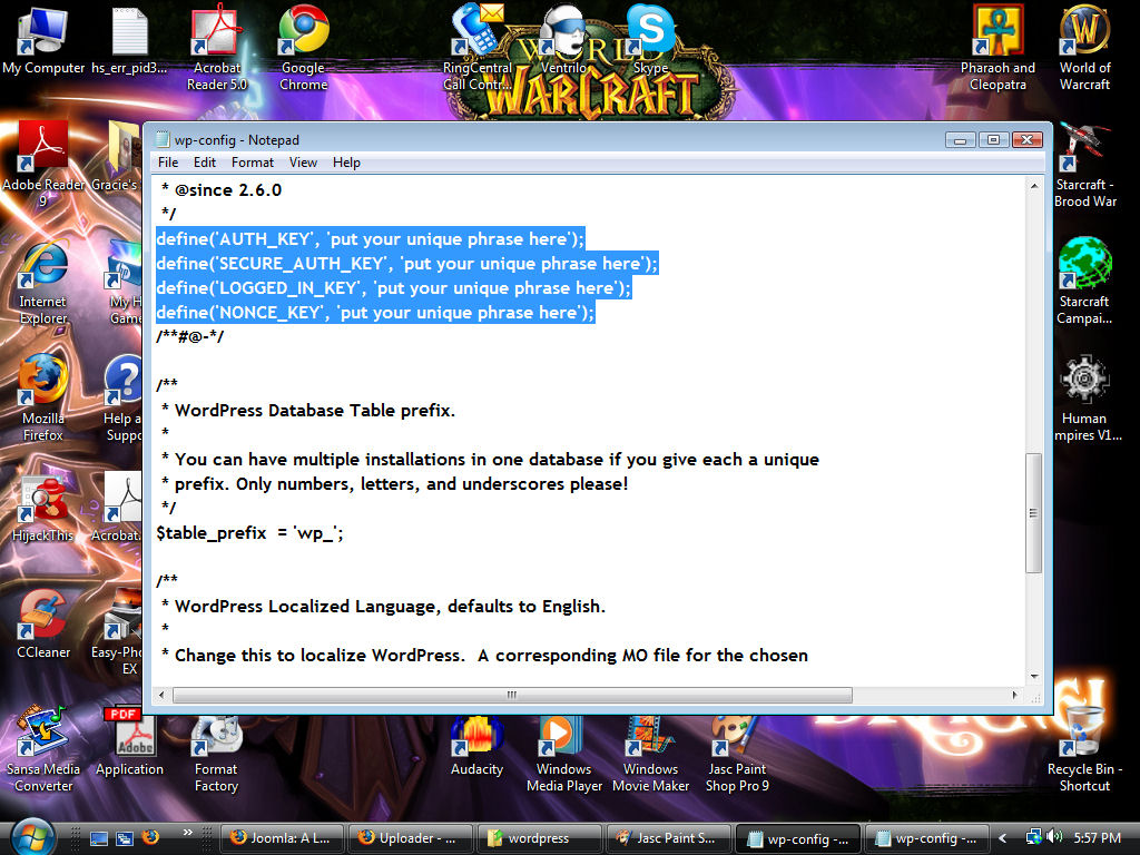 wp-config authentication screen shot.jpg