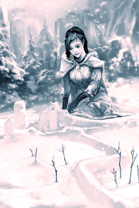 sansa in the snow.jpg