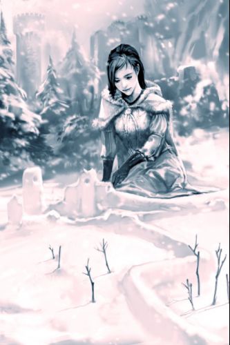 sansa in the snow.jpg