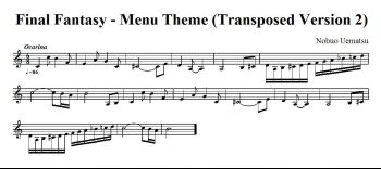 Final Fantasy - Menu Theme Transposed Version 2.jpg
