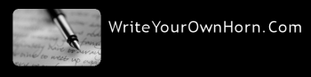 Writeyourownhorn black and white no border.png