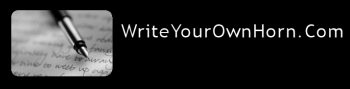 Writeyourownhorn black and white no border 2.png